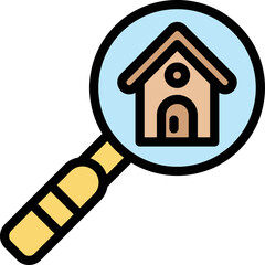 House search Vector Icon Design Illustration