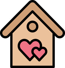 Dream house Vector Icon Design Illustration