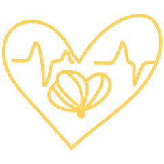 Hand drawn Heart Outline Stroke