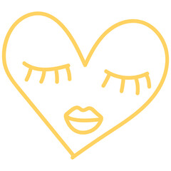 Hand drawn Heart Outline Stroke