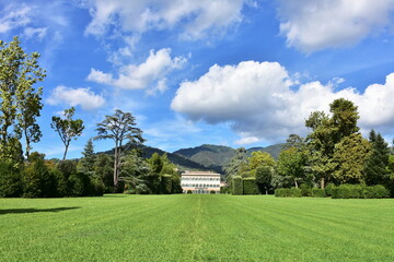Obraz premium garden of villa Reale near town Lucca in Italy