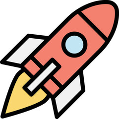 Rocket Vector Icon Design Illustration