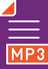 Fototapeta premium MP3 Vector Icon Design Illustration