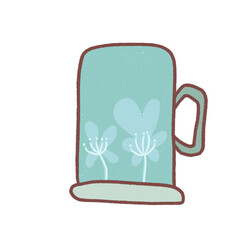 Coffee Cup Hand drawn Illustration.