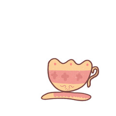 Coffee Cup Hand drawn Illustration.