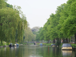 Die Universitätsstadt Leiden in den Niederlanden