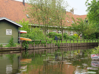 Obraz premium Die Universitätsstadt Leiden in den Niederlanden