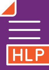 Obraz premium HLP Vector Icon Design Illustration