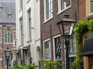 Fototapeta na wymiar Die Universitätsstadt Leiden in den Niederlanden