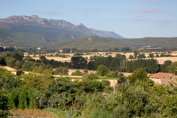 Fototapeta na wymiar Landscape outside Genevilla, Navarra, Spain