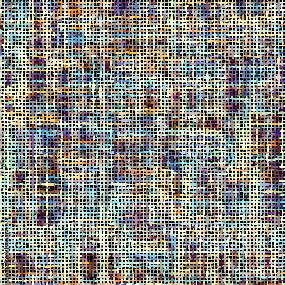 Poster Imitation of a texture of rough canvas. Seamless pattern.