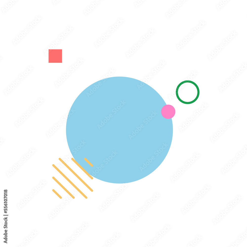 Poster abstract trendy shape for design element