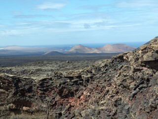 Die Vulkaninsel Lanzarote in  Spanien