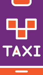 Taxi Vector Icon Design Illustration