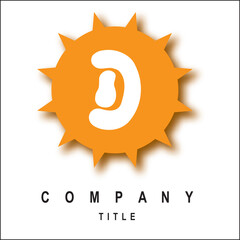 Initial Logo for Greek Circle Border Frame Logo Design Vector