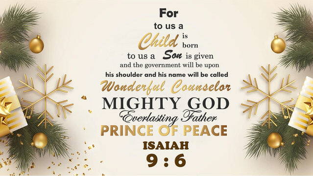 Christmas Verse Isaiah 9:6