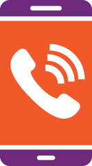 Mobile call Vector Icon Design Illustration