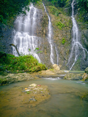 Nyandung Waterfall, one of the waterfalls in Kuningan, West Java. This waterfall is still very beautiful so it is very suitable to be a place to unwind from work.