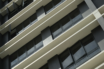 Obraz premium low angle view of signapore residential buildings 