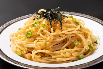 数の子のパター醤油パスタ