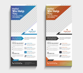 Roll up banner stand template design  for your business