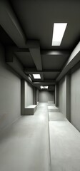 Generative AI,empty corridor