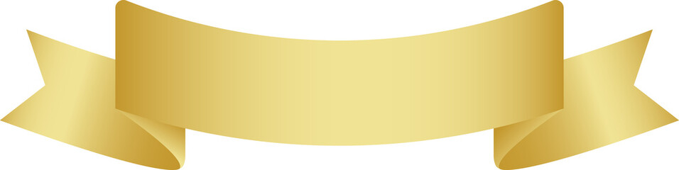 gold ribbon, sticker golden ribbon, gold label..