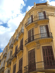 Die spanische Stadt Malaga am Mittelmeer