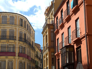 Die spanische Stadt Malaga am Mittelmeer