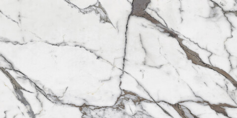 Obraz premium Statuarietto marble texture background with unique compact white base. White marble stone granite with bluish grey tonality. Quartz crystal granite for interior-exterior home decor.