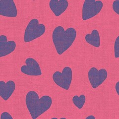 seamless pattern with hearts