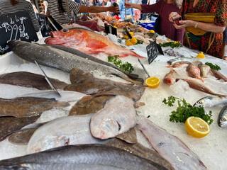 Fischmarkt in Frankreich