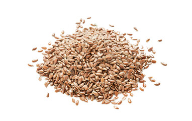 Flaxseed linseed isolated on white background. Flaxseed linseed heap isolated on white background. Pile of Flaxseed linseed isolated on white background. flax seed               