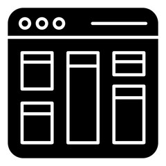 Creative design icon of web layout 