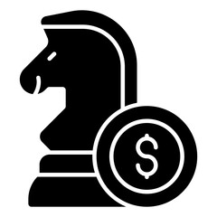 Modern design icon of financial strategy 