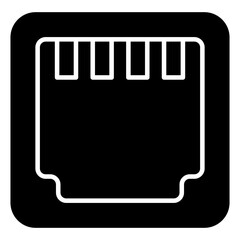 Premium download icon of Ethernet port 