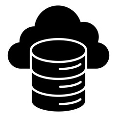 Ab editable design icon of database 