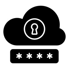 Modern design icon of cloud access 