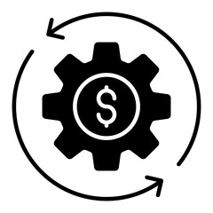 A premium download icon of financial management 