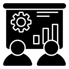 A unique design icon of business presentation 