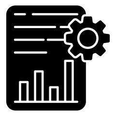 A unique design icon of graph management 