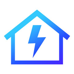 electricity in house logo icon