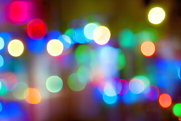 Fototapeta premium Blurred night lights 