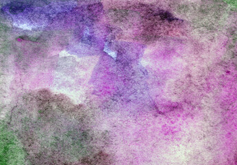 Pink gray  hand-drawn watercolor background