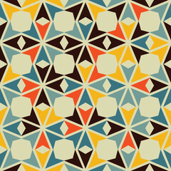 Seamless pattern vector abstract background color random geometric pattern for wall modern design or fabric shirt or gift wrapping papers and pastel color wallpaper or grid line.