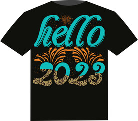 Happy New Year 2023 -SVG Design,  Illustration for prints on t-shirt and bags, posters Happy New Year t shirt Design,