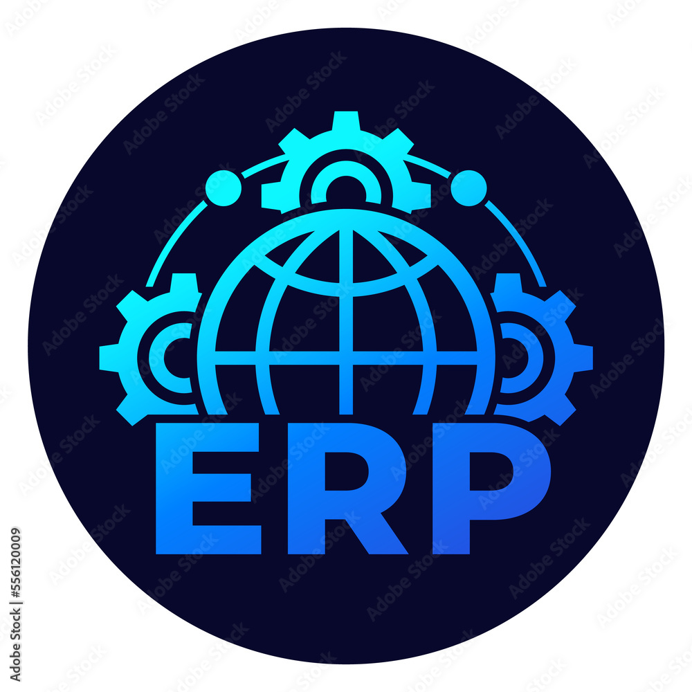 Poster erp design icon for web