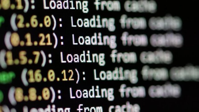Loading string in log file scrolling on screen. Check data from internet connection by shell terminal. Log strings streams data from internet connection