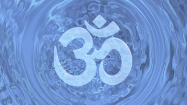 Om Water Ripppes Meditation Visualization, Animation, Video