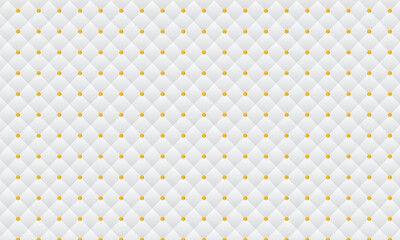 seamless white pattern with gold dots